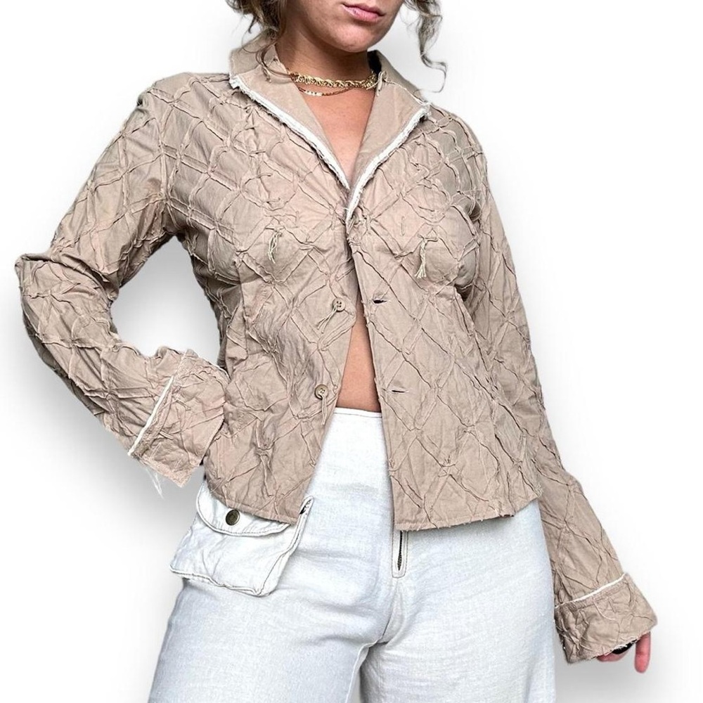Issey Miyake distressed shirt